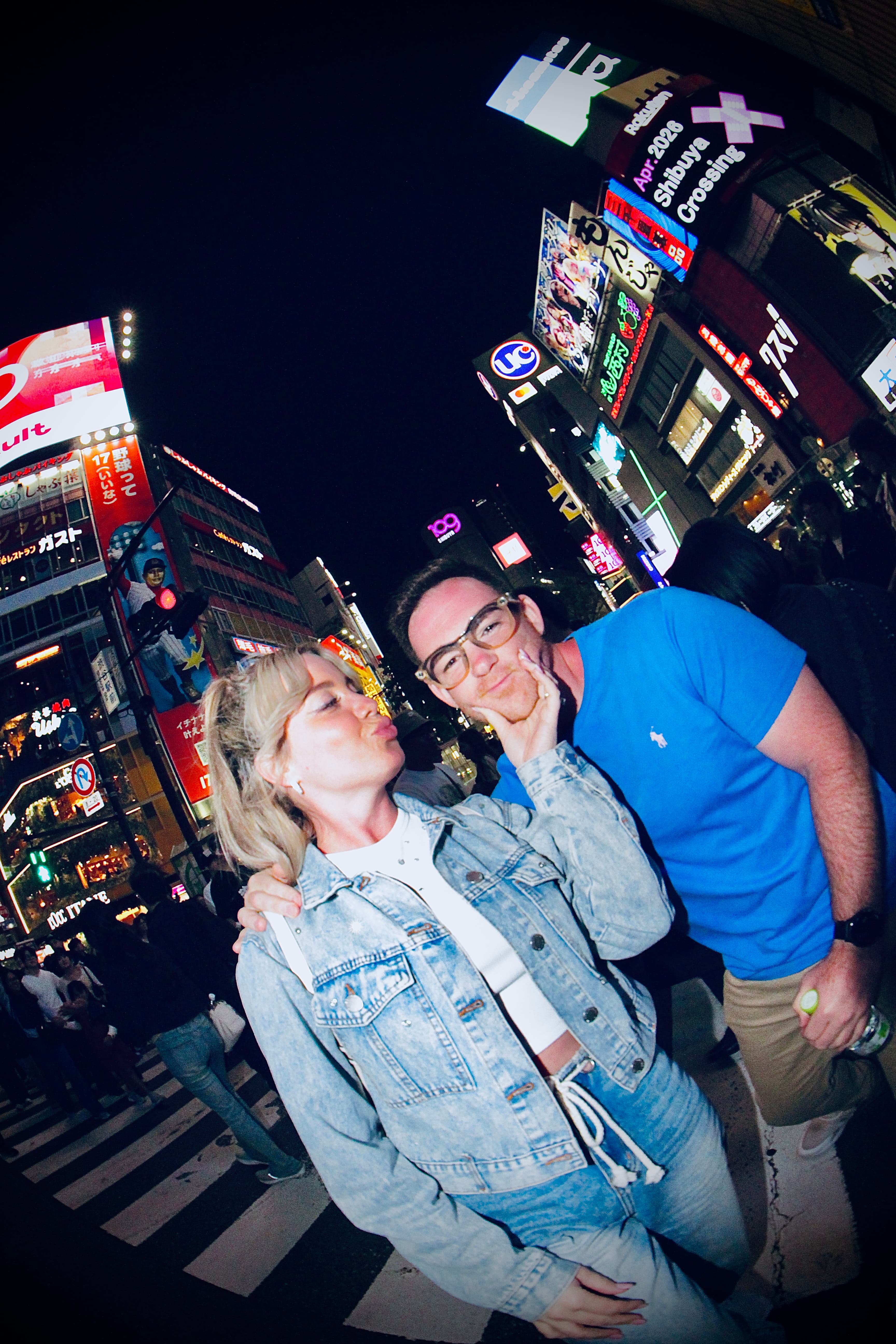 Couple photoshoot at Shibuya Crossing